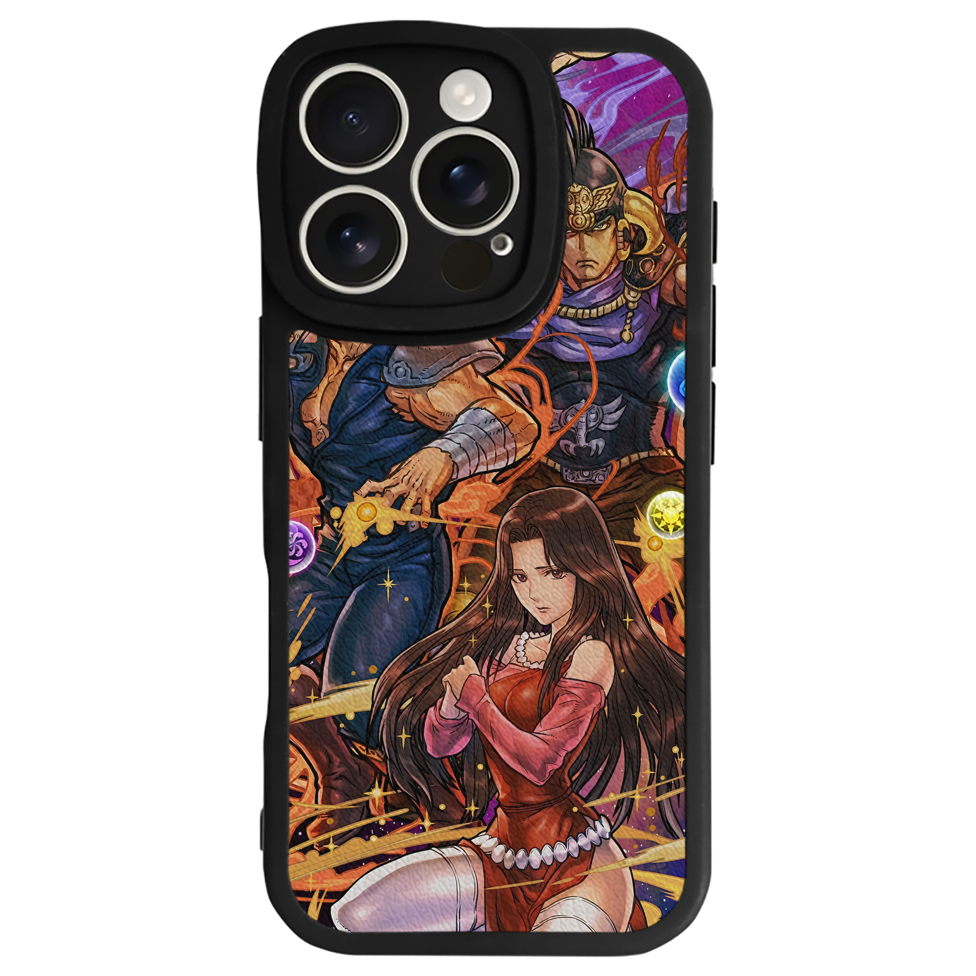（画像用） 北斗の拳 Fist of the North Star 【iPhone 16シリーズ対応】シリコンスマホケース（レザー調） 材質：シリコン